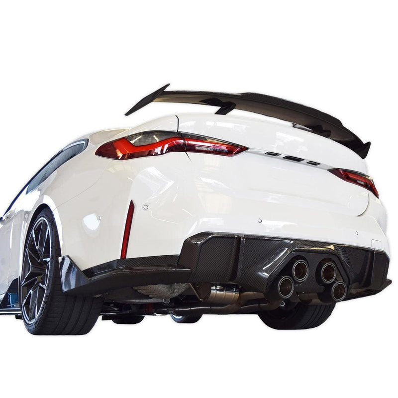 MP Exhaust Style Carbon Fiber Rear Diffuser - BMW G80 M3 & G82/G83 M4