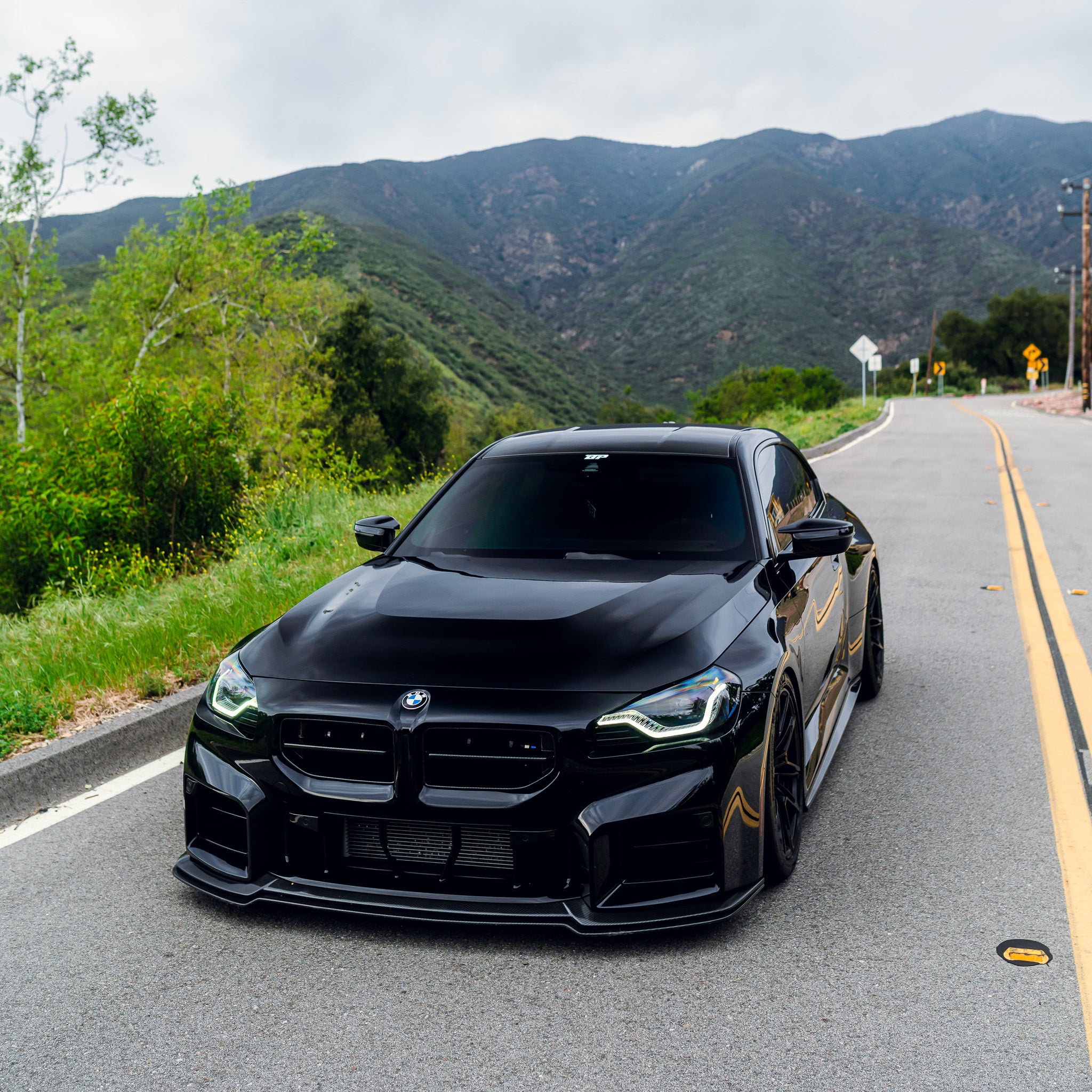 AN Style Carbon Fiber Front Grilles - BMW G87 M2