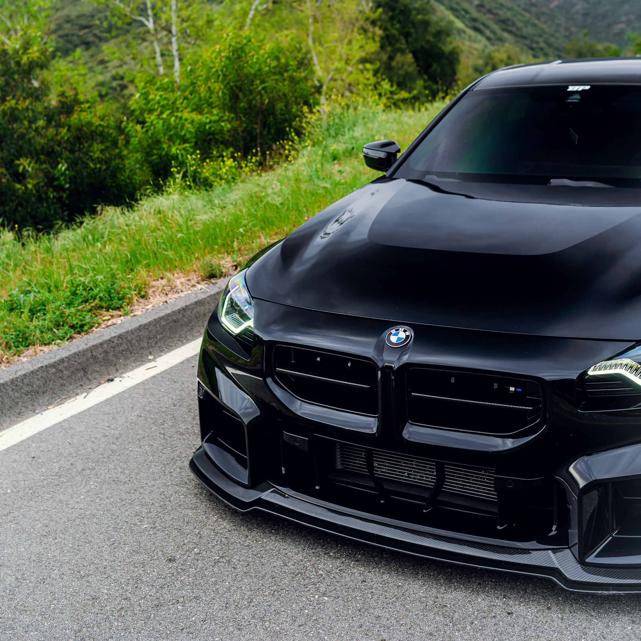 AN Style Carbon Fiber Front Grilles - BMW G87 M2