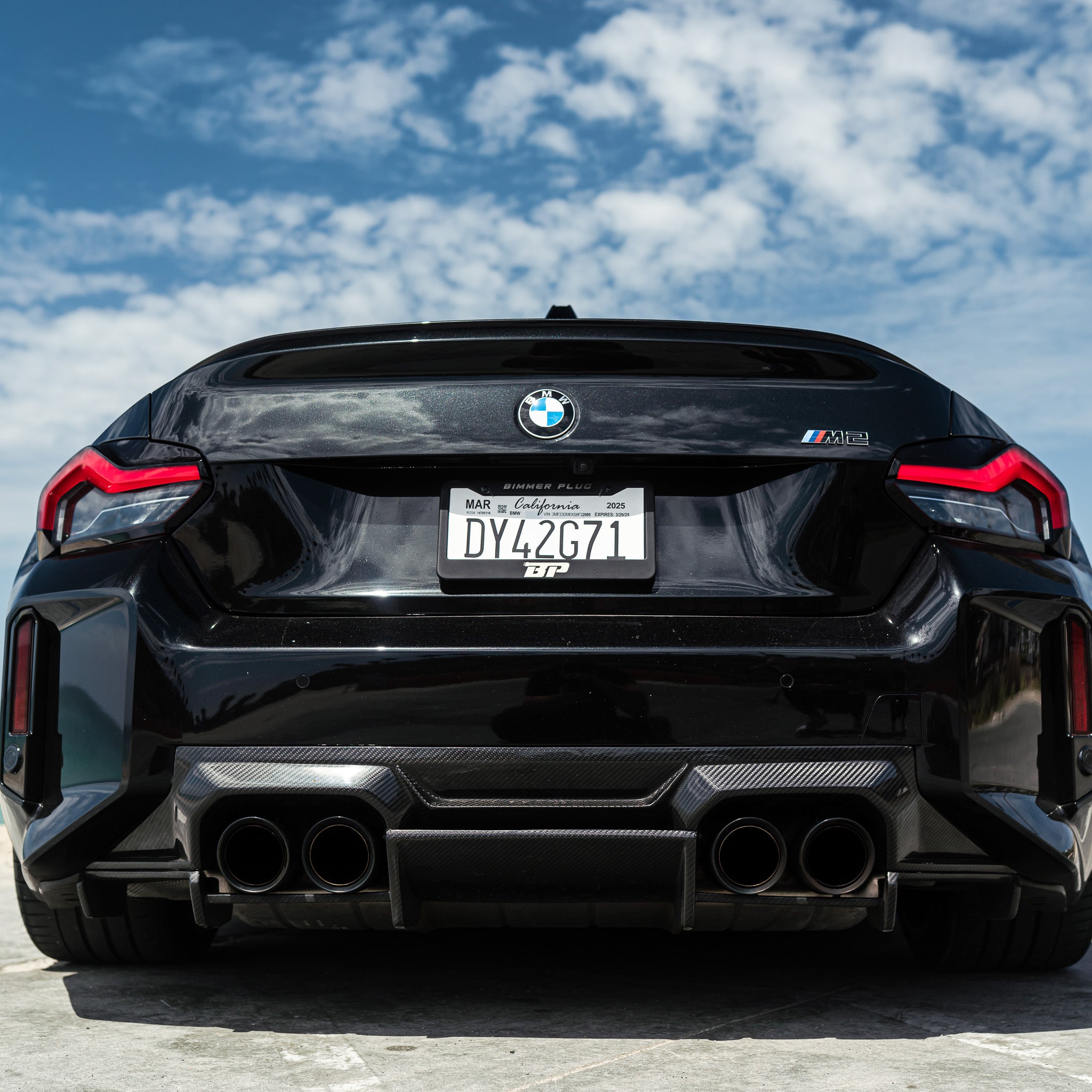 AN Style Carbon Fiber Rear Diffuser - BMW G87 M2