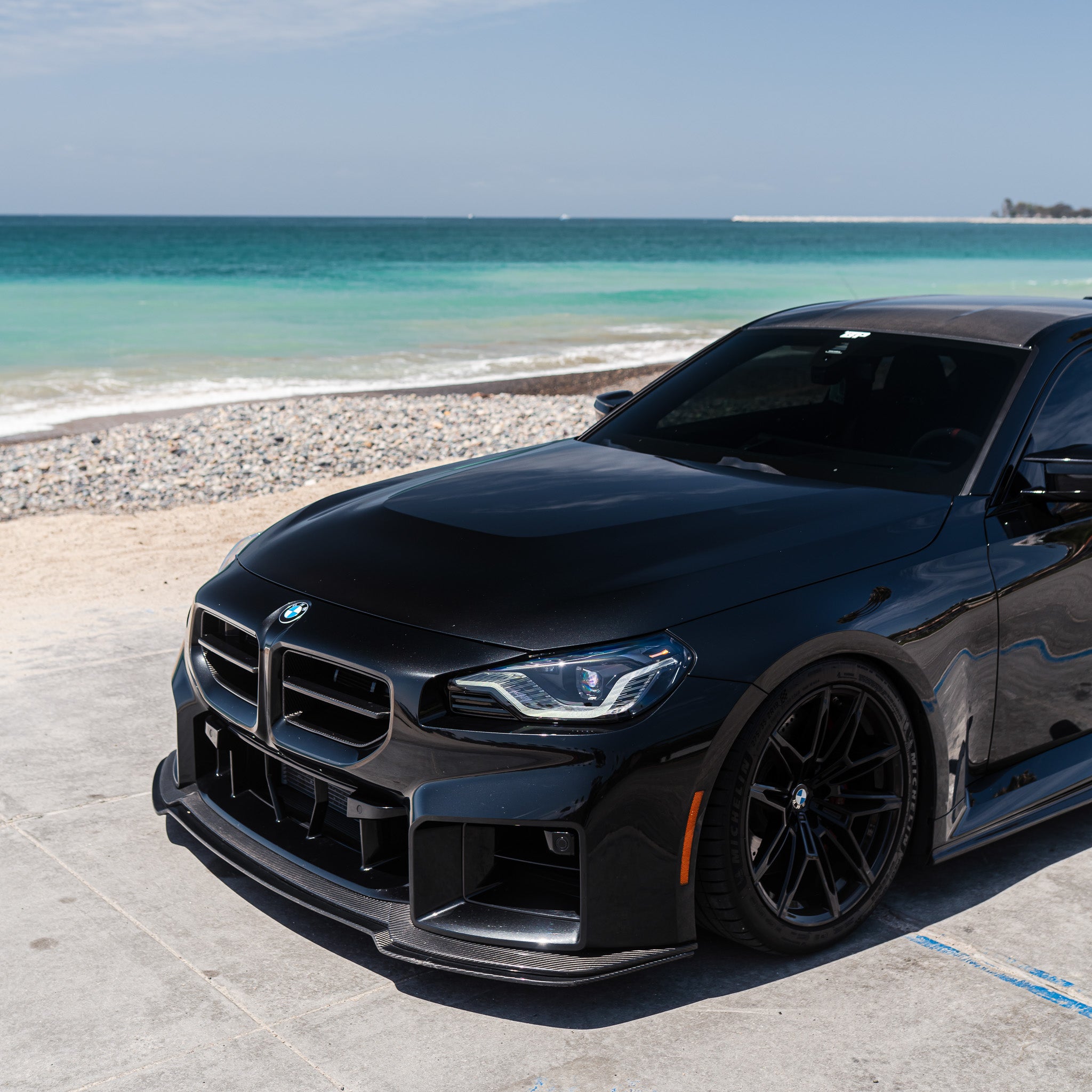 AN Adjustable Style Carbon Fiber Front Lip - BMW G87 M2