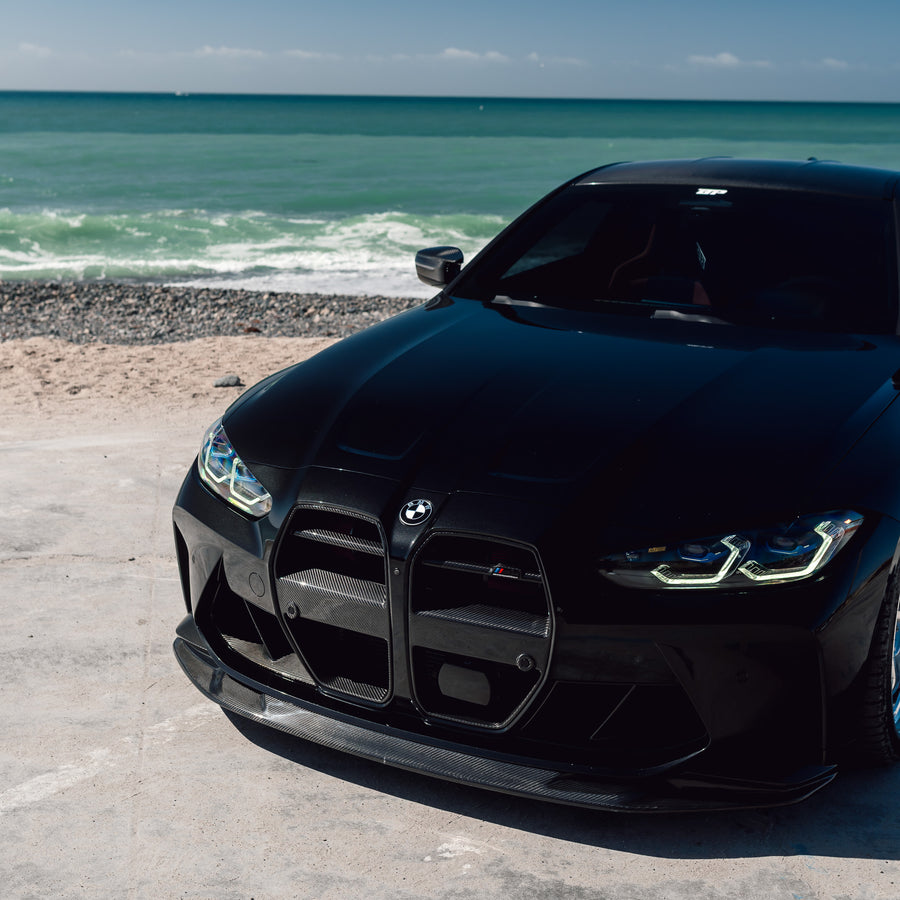 V Style Carbon Fiber Front Grilles