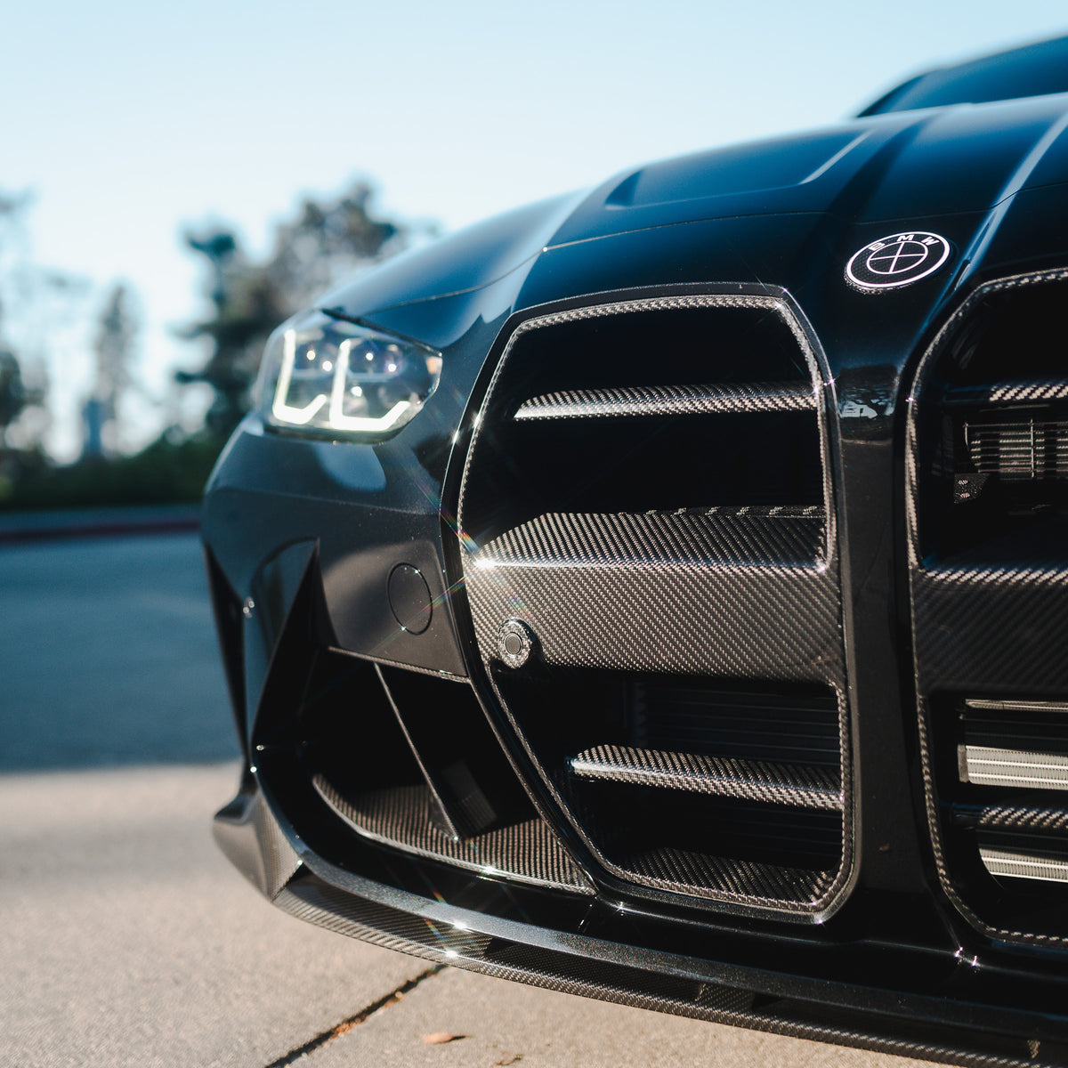 ST Style Carbon Fiber Front Grilles - BMW G80 M3 & G82/G83 M4