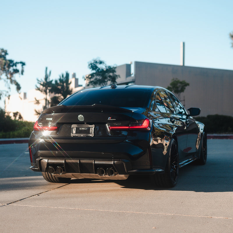 PSM High Kick Carbon Fiber Trunk Spoiler - BMW G80 M3 & G20 3 Series