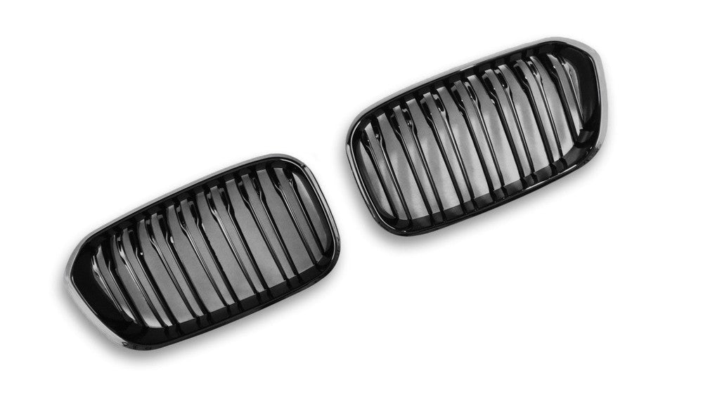 Dual Slat ABS Front Grilles - BMW F20 / F21 1 Series