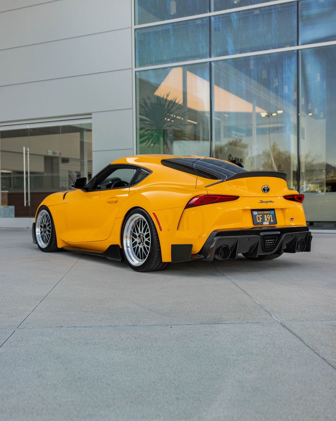 ED1 Style Carbon Fiber Trunk Spoiler - Toyota A90 GR Supra