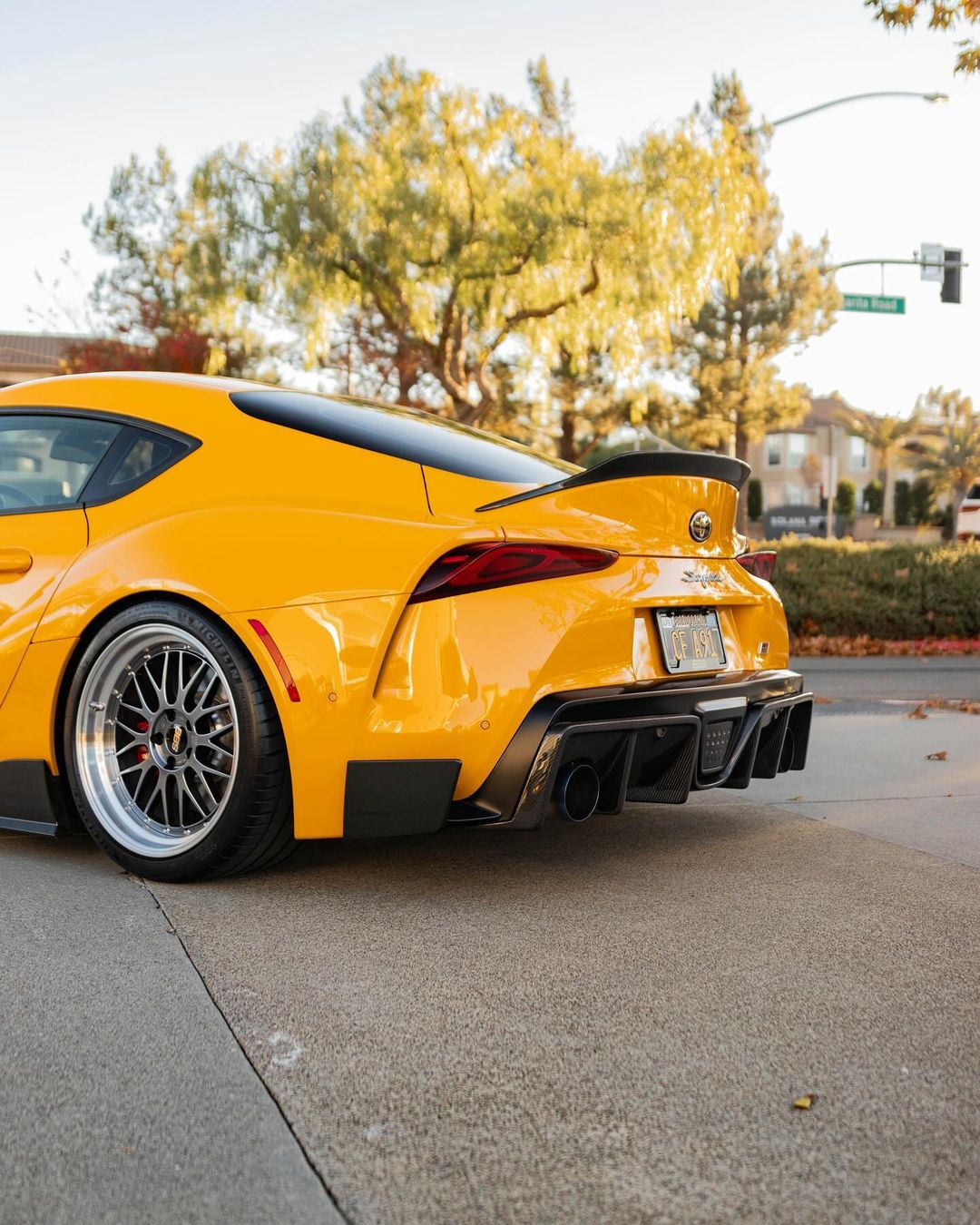 ED1 Style Carbon Fiber Trunk Spoiler - Toyota A90 GR Supra