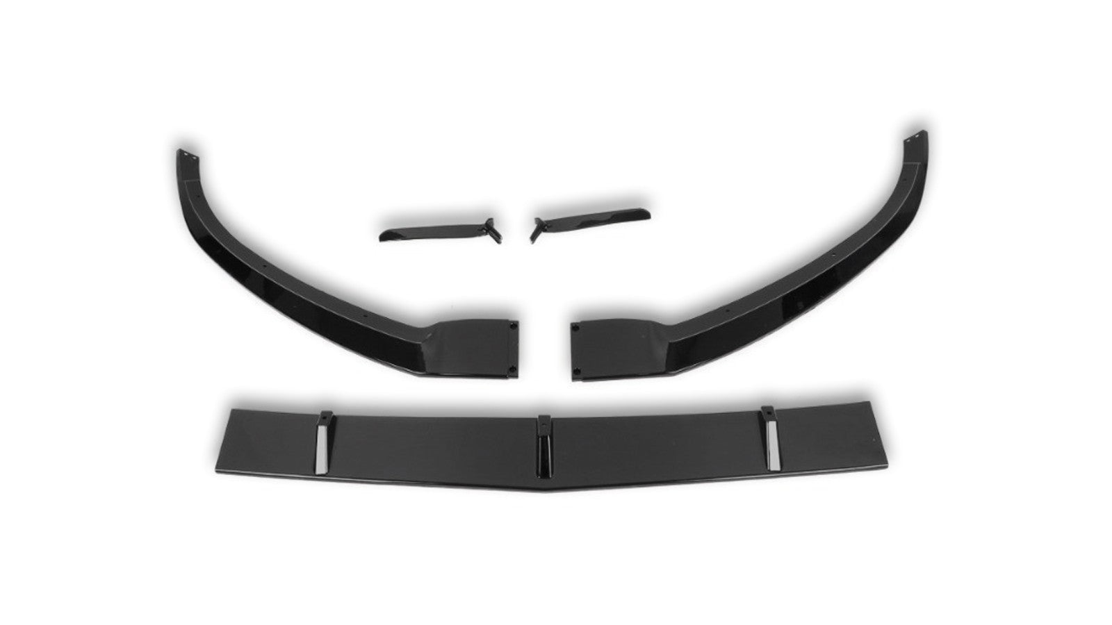 ED1 Style Gloss Black Front Lip - Mercedes Benz W205 C-Class