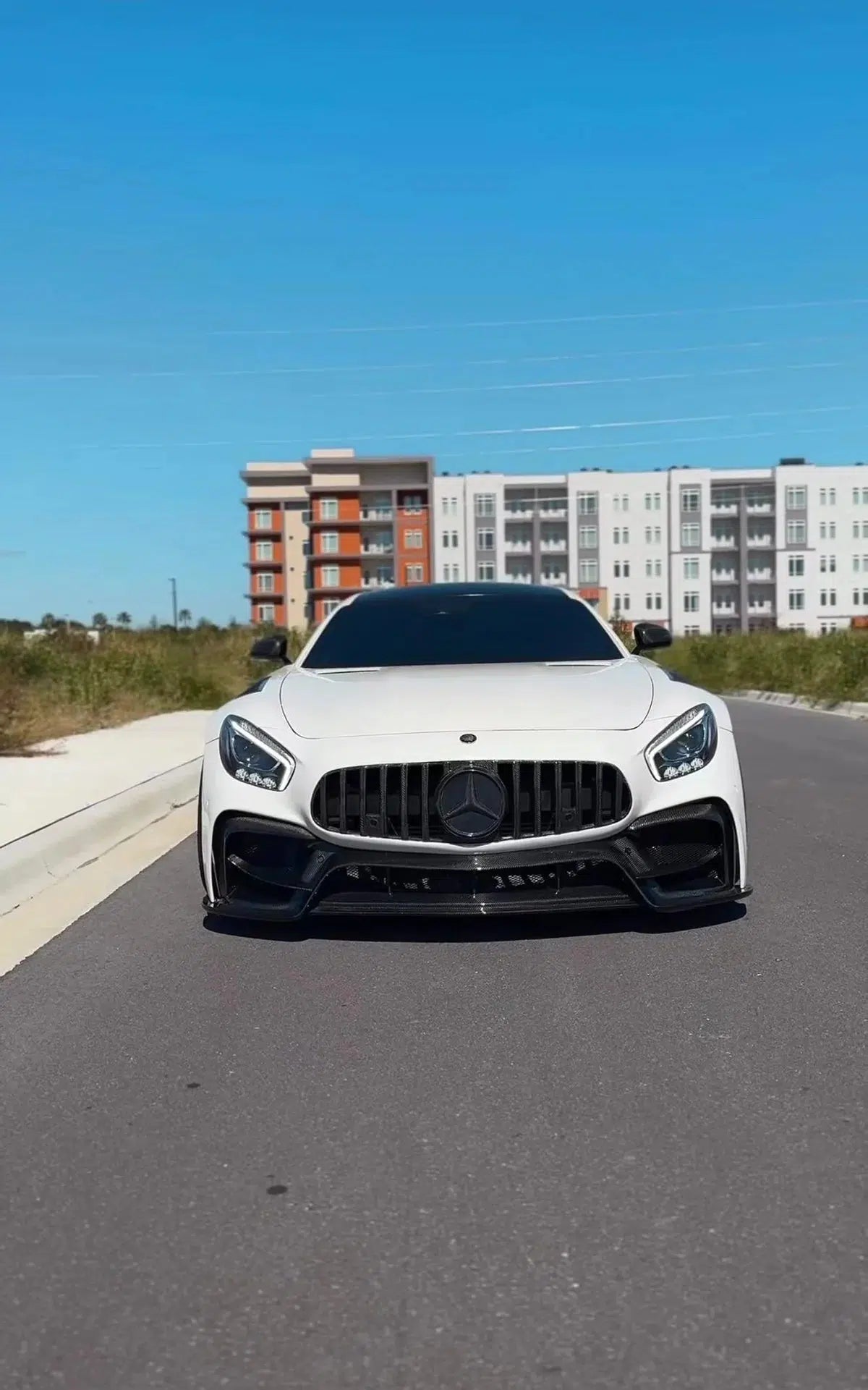 GTR Style ABS & Carbon Fiber Front Bumper - Mercedes Benz AMG GT, GTS & GTC