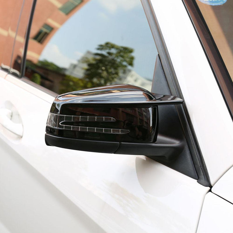 Gloss Black Mirror Cap Set - Mercedes Benz W212 E-Class & W204 C-Class
