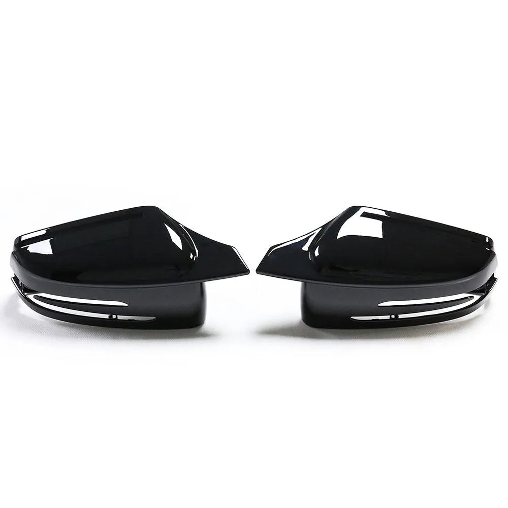 Gloss Black Mirror Cap Set - Mercedes Benz W212 E-Class & W204 C-Class