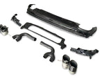 Gloss Black Rear Diffuser w/ Quad Tips - Audi Q7 S Line