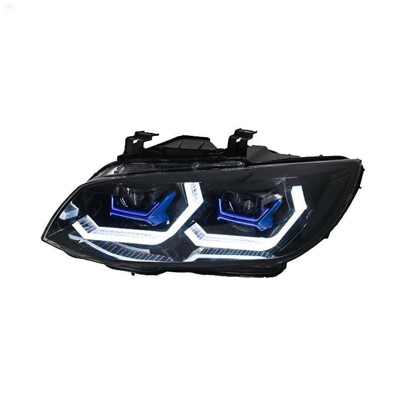 CSL Style LED Headlights with Duo Color DRL - BMW E92 3 Series