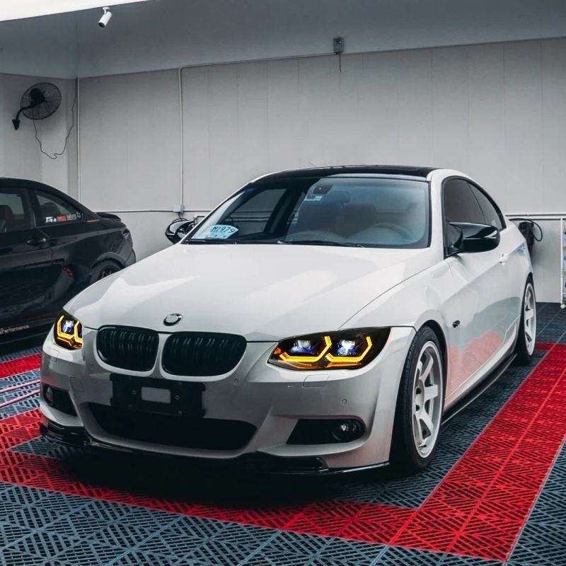CSL Style LED Headlights with Duo Color DRL - BMW E92 3 Series