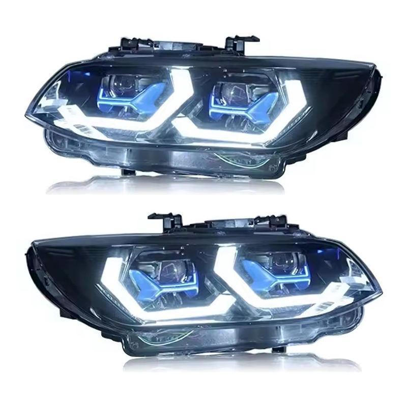 CSL Style LED Headlights with Duo Color DRL - BMW E92 3 Series