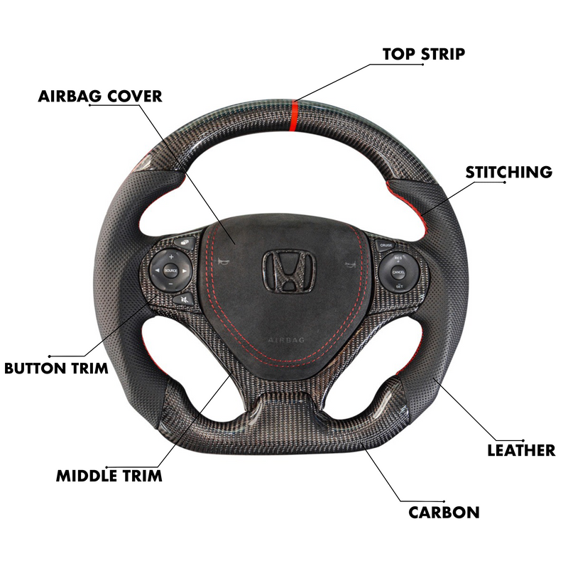 Honda Civic (9th Generation) Style - Full Custom Steering Wheel