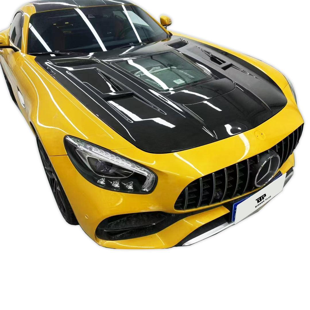 IMP Style Transparent Carbon Fiber Engine Hood - Mercedes Benz AMG GT