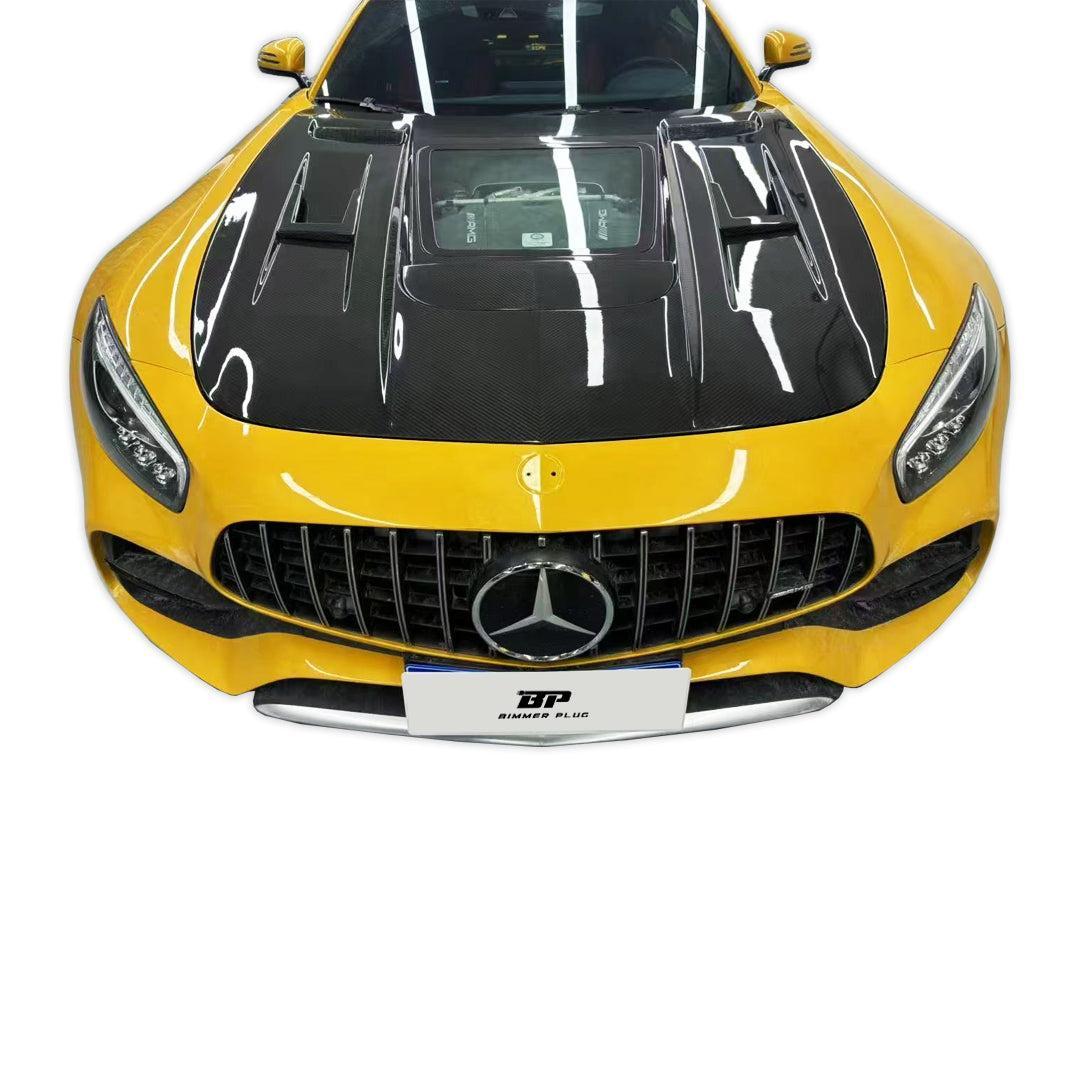 IMP Style Transparent Carbon Fiber Engine Hood - Mercedes Benz AMG GT