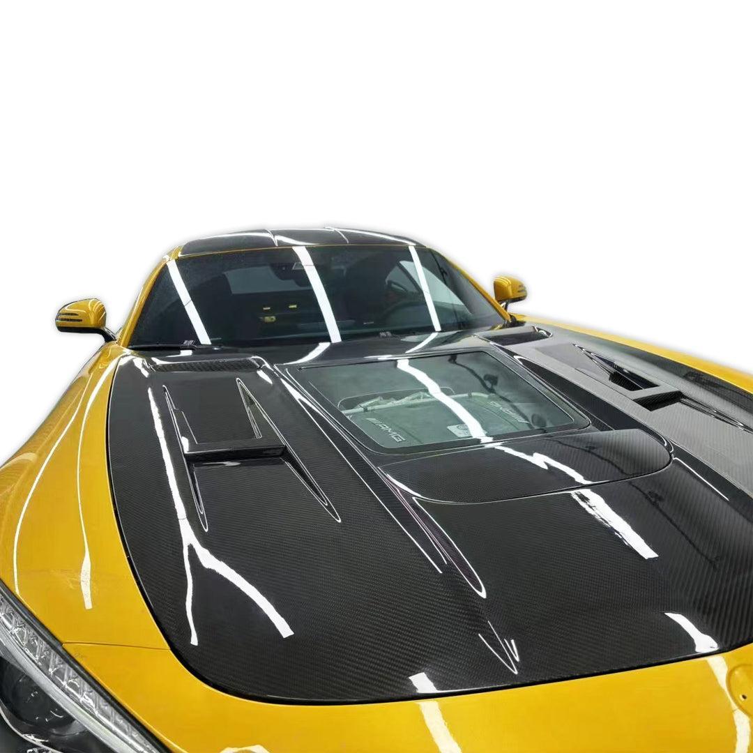 IMP Style Transparent Carbon Fiber Engine Hood - Mercedes Benz AMG GT