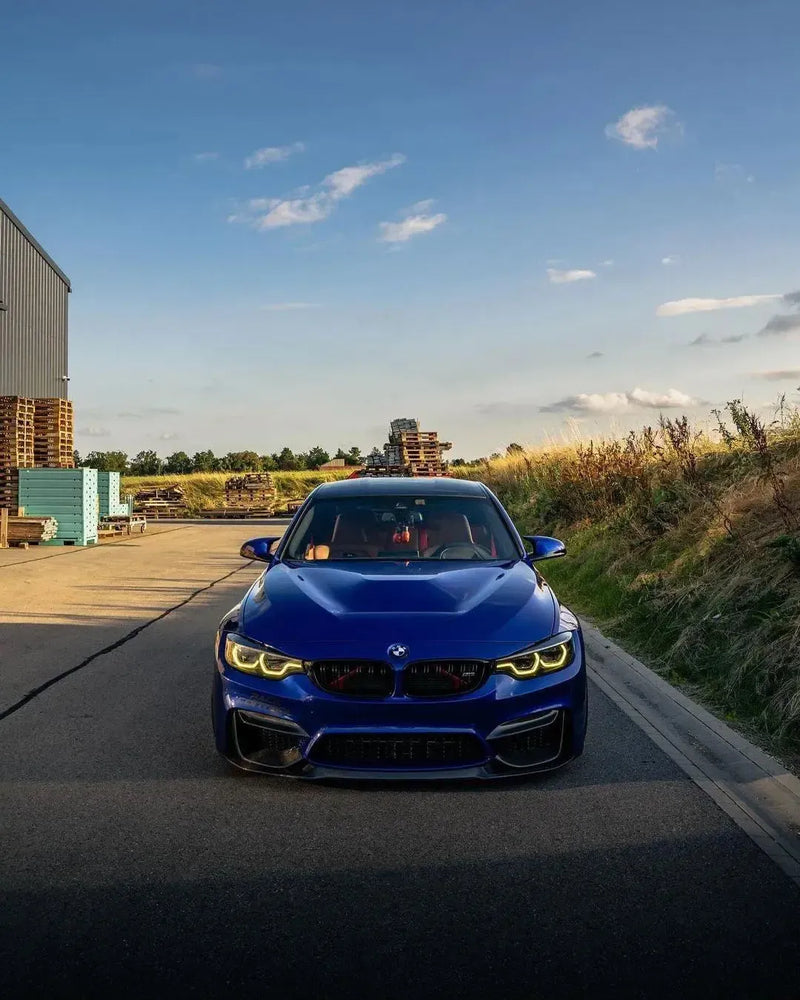 LCI Ikon Style LED Headlights with White/Yellow DRL - BMW F30 3 Series