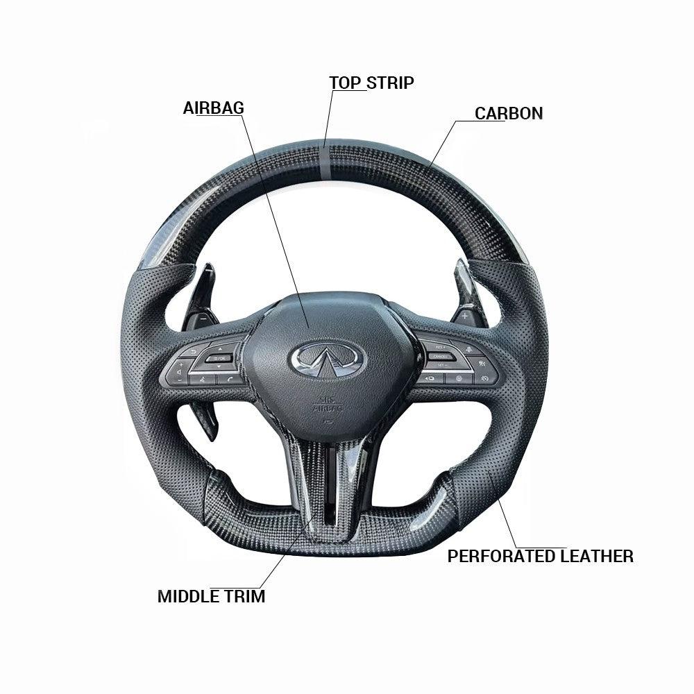 Infiniti Q50 Style - Full Custom Steering Wheel
