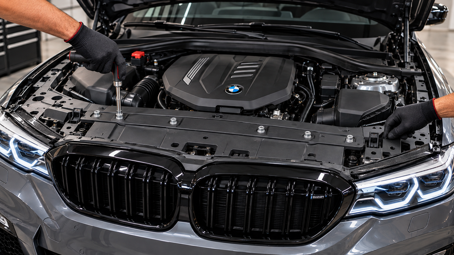 Remove Top Bumper Bolts & Release Clips