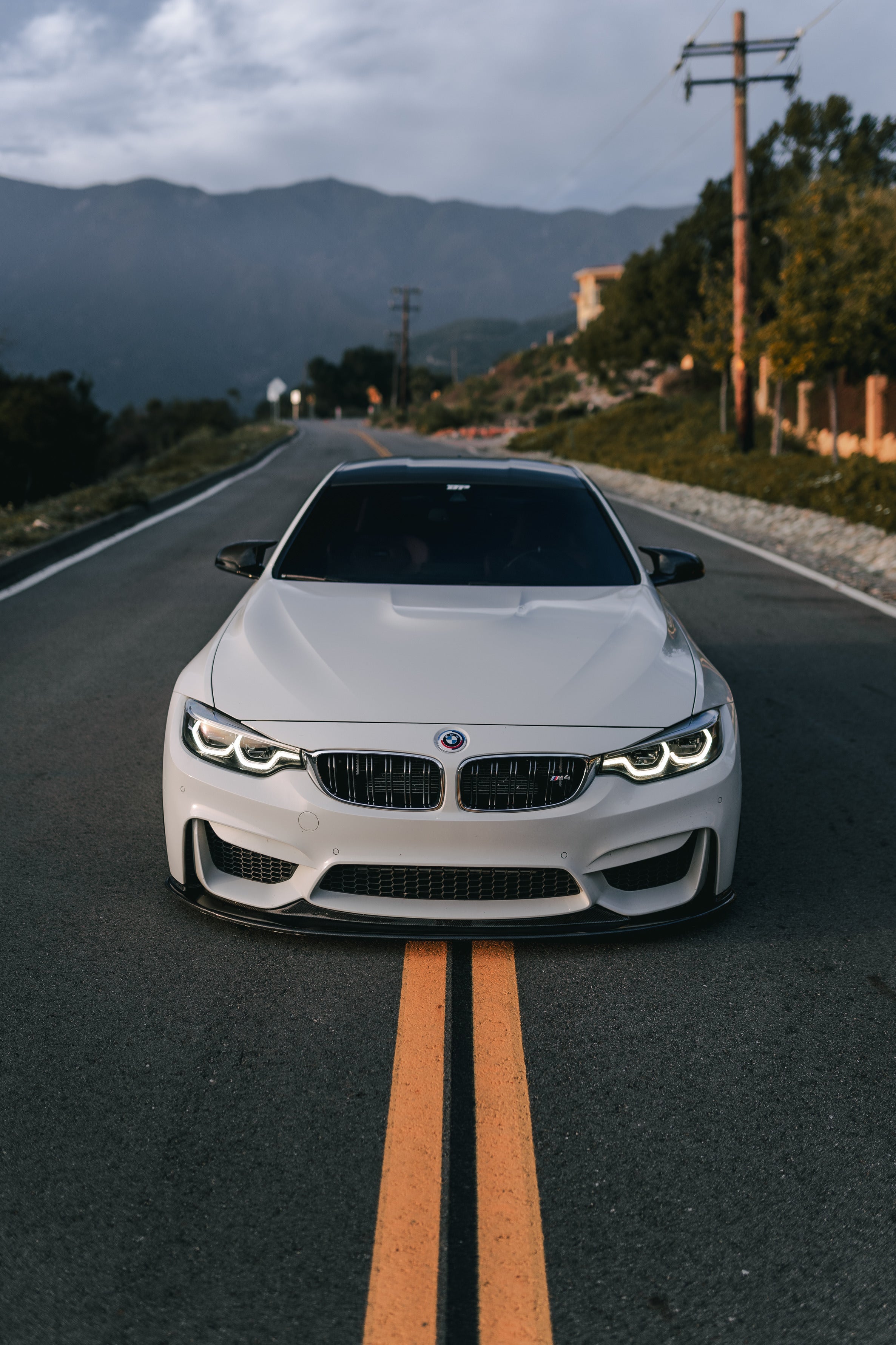 K Style Carbon Fiber Front Lip - BMW F80 M3 & F82/F83 M4