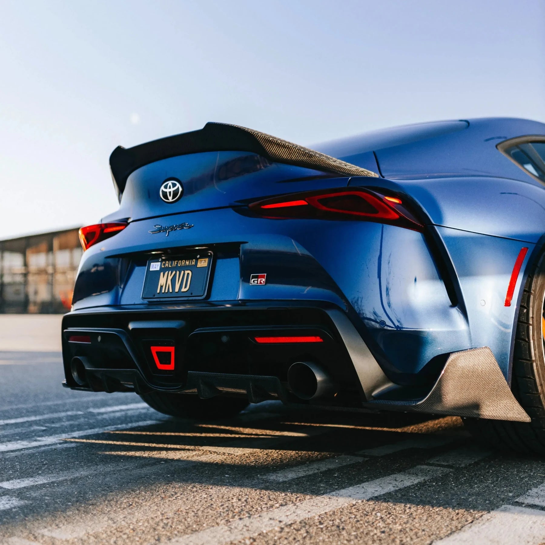 K Style Carbon Fiber Rear Diffuser - Toyota A90 GR Supra