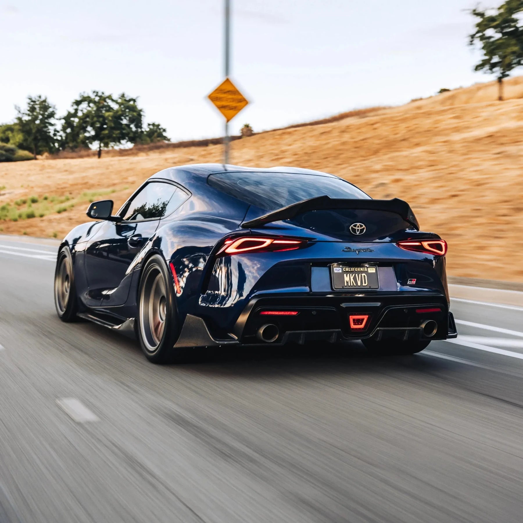 K Style Carbon Fiber Rear Diffuser - Toyota A90 GR Supra