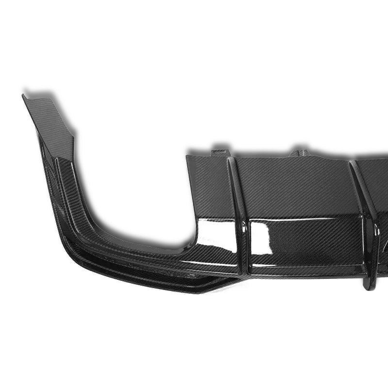 K Style Carbon Fiber Rear Diffuser with Brake Light - Audi B9.5 S5 & A5