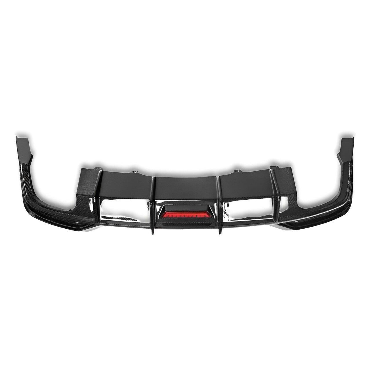 K Style Carbon Fiber Rear Diffuser with Lamp - Audi B9.5 A5