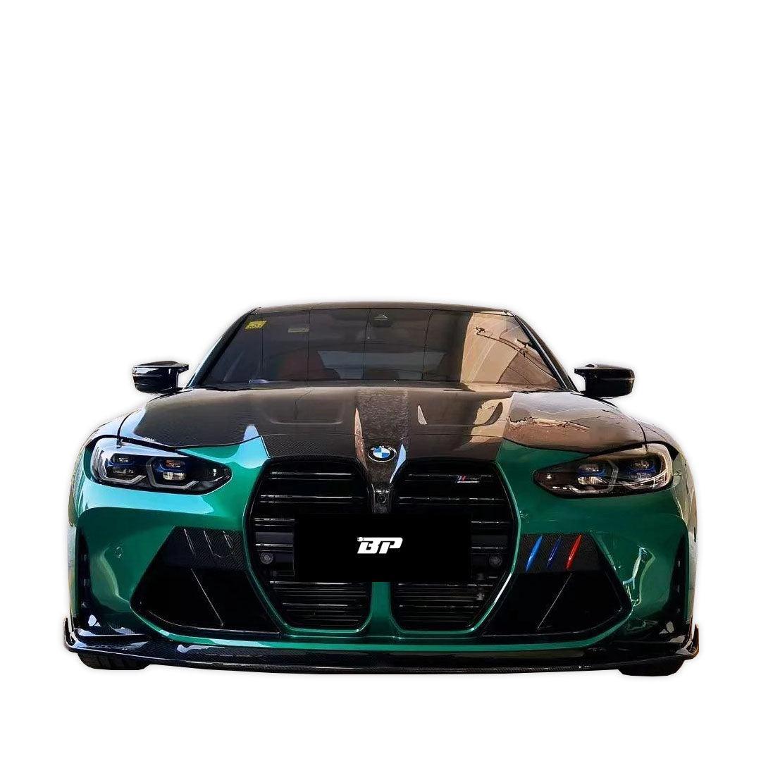 KB Style Carbon Fiber Front Lip with Upper Lip Trim - BMW G80 M3 & G82/G83 M4