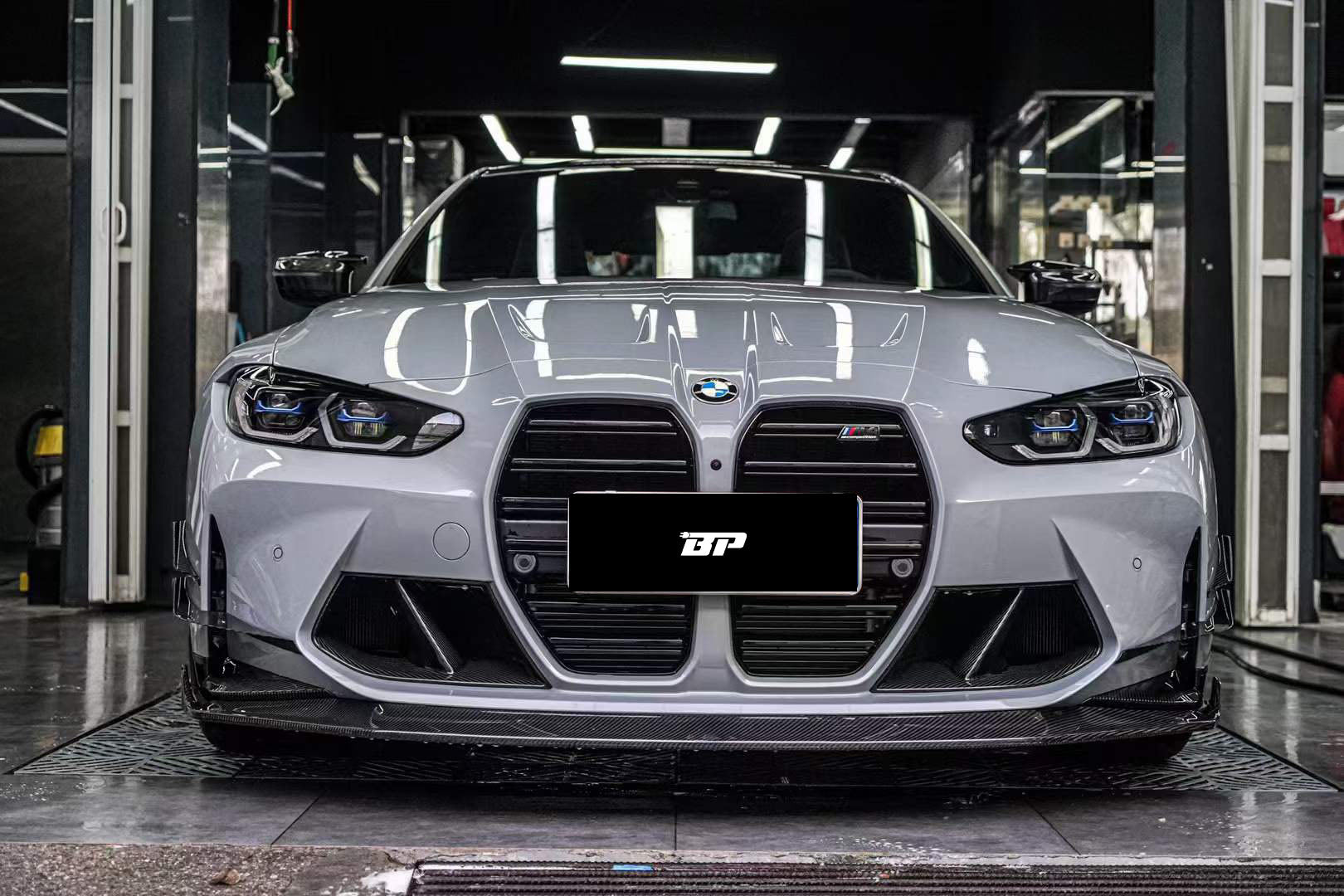 KB Style Carbon Fiber Front Lip with Upper Lip Trim - BMW G80 M3 & G82/G83 M4