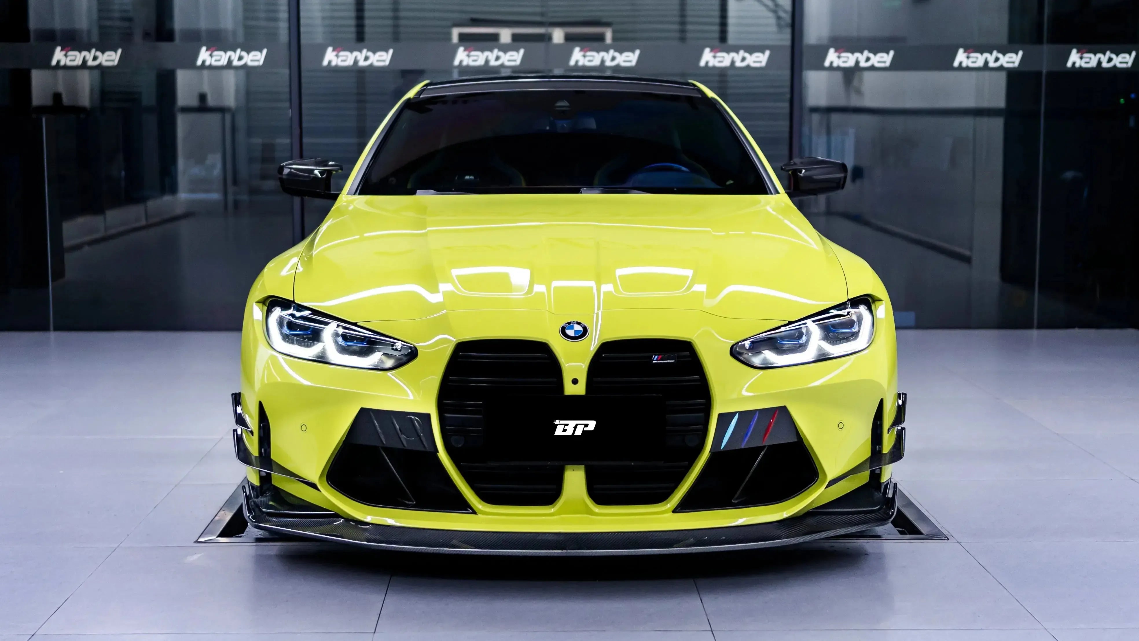 KB Style Carbon Fiber Front Lip with Upper Lip Trim - BMW G80 M3 & G82/G83 M4