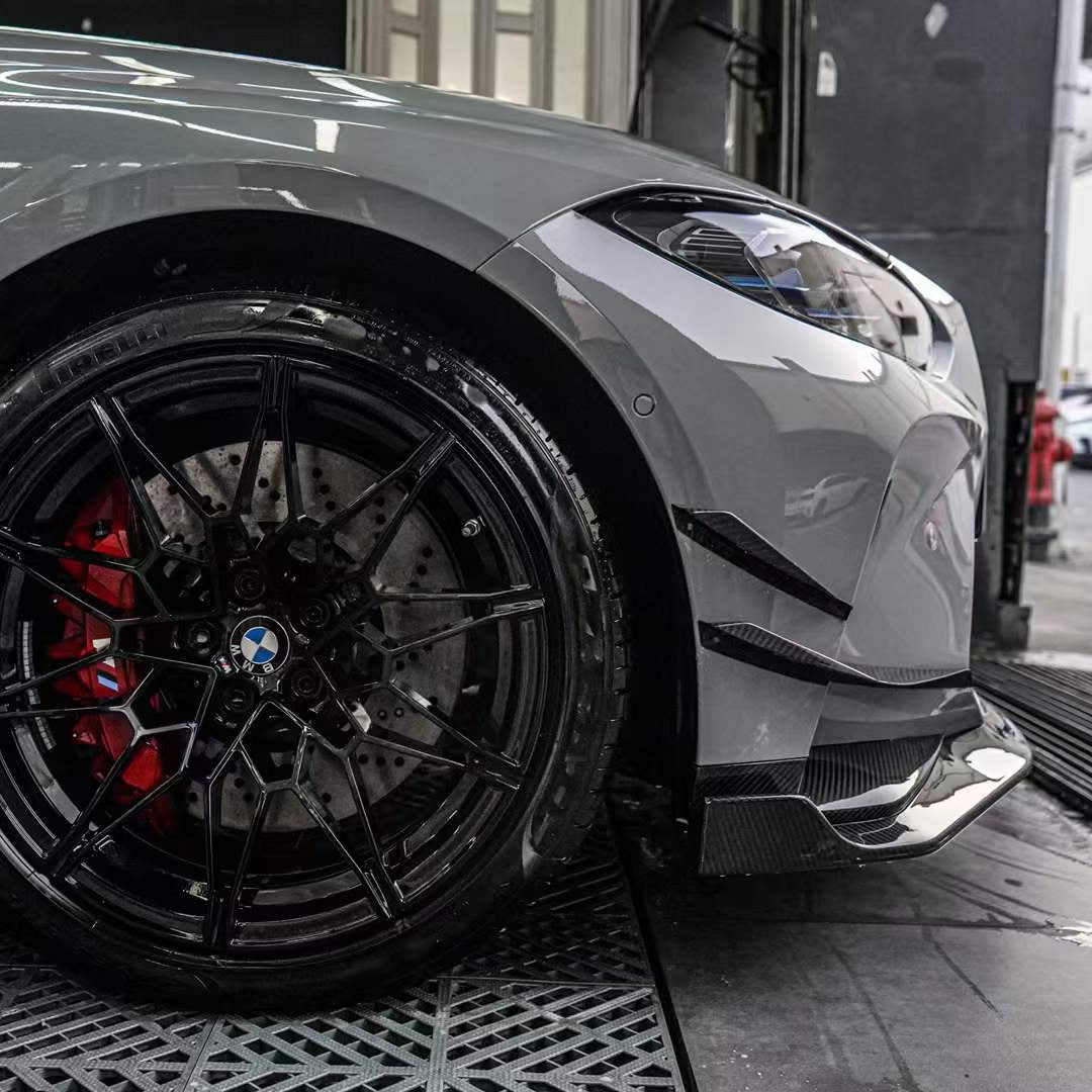 KB Style Carbon Fiber Front Lip with Upper Lip Trim - BMW G80 M3 & G82/G83 M4