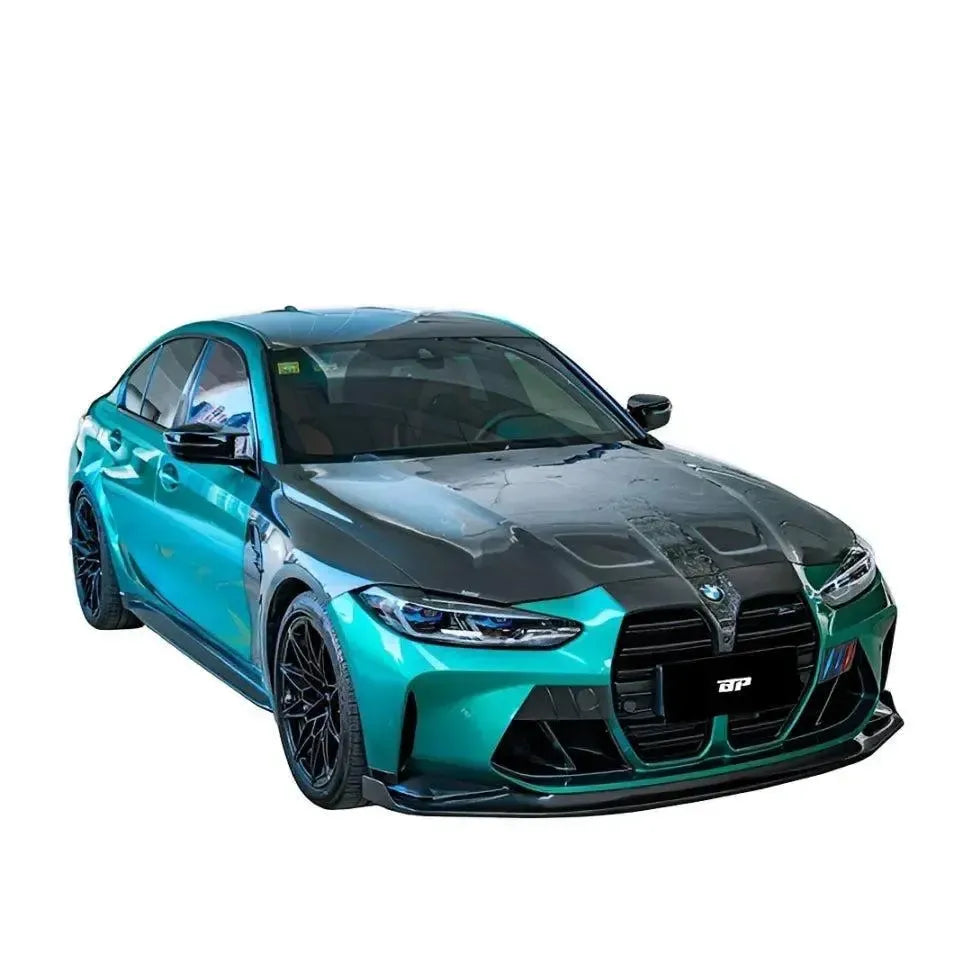 KB Style Carbon Fiber Front Lip with Upper Lip Trim - BMW G80 M3 & G82/G83 M4