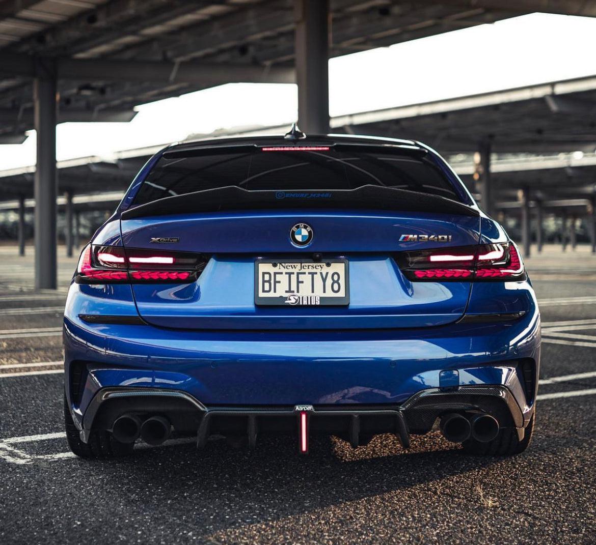 KB Style Carbon Fiber Rear Diffuser - BMW G20 3 Series