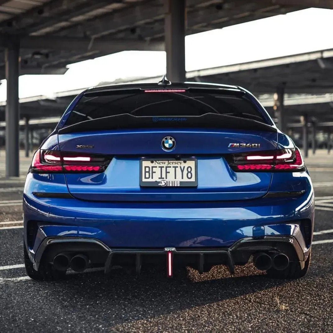 KB Style Carbon Fiber Rear Diffuser - BMW G20 3 Series Pre-LCI