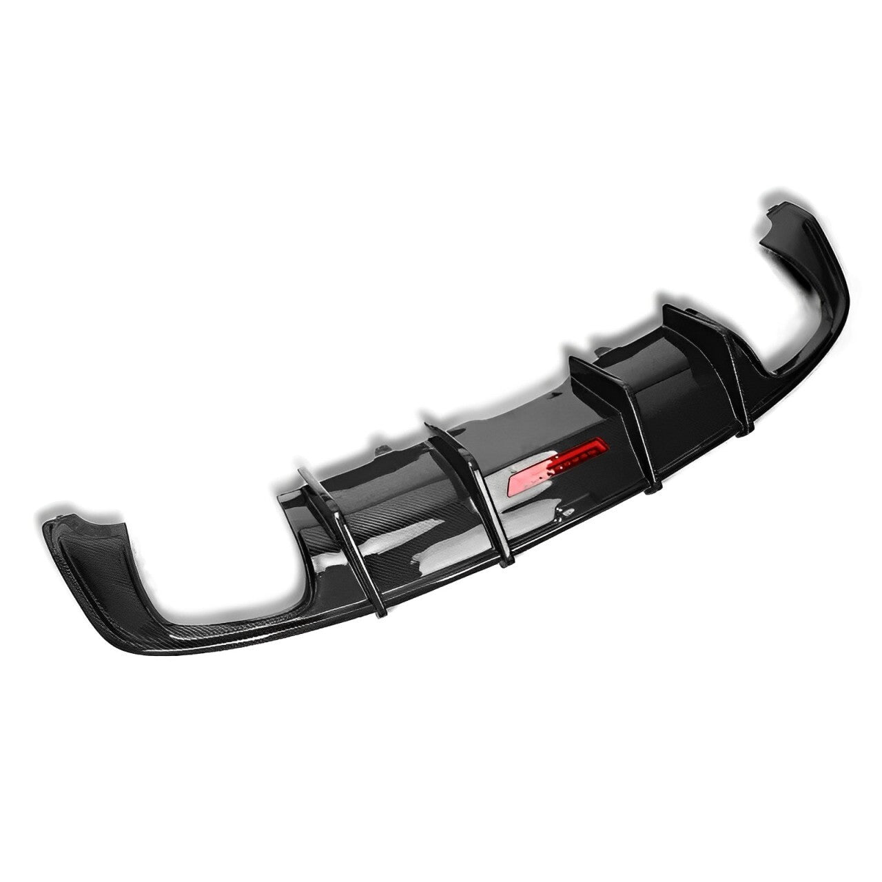 KB Style Carbon Fiber Rear Diffuser With Brake Light - Audi B9 A5 & S5