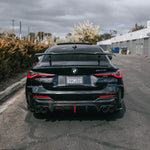 KB Style Carbon Fiber Rear Diffuser with Brake Light - BMW G22 4 Series