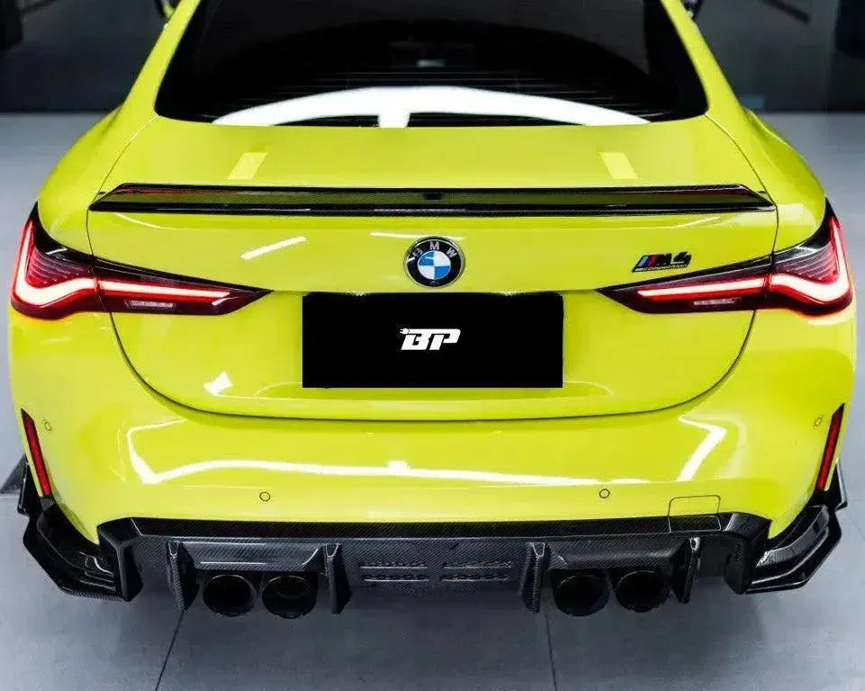 KB Style Carbon Fiber Rear Diffuser with Canards - BMW G82/G83 M4