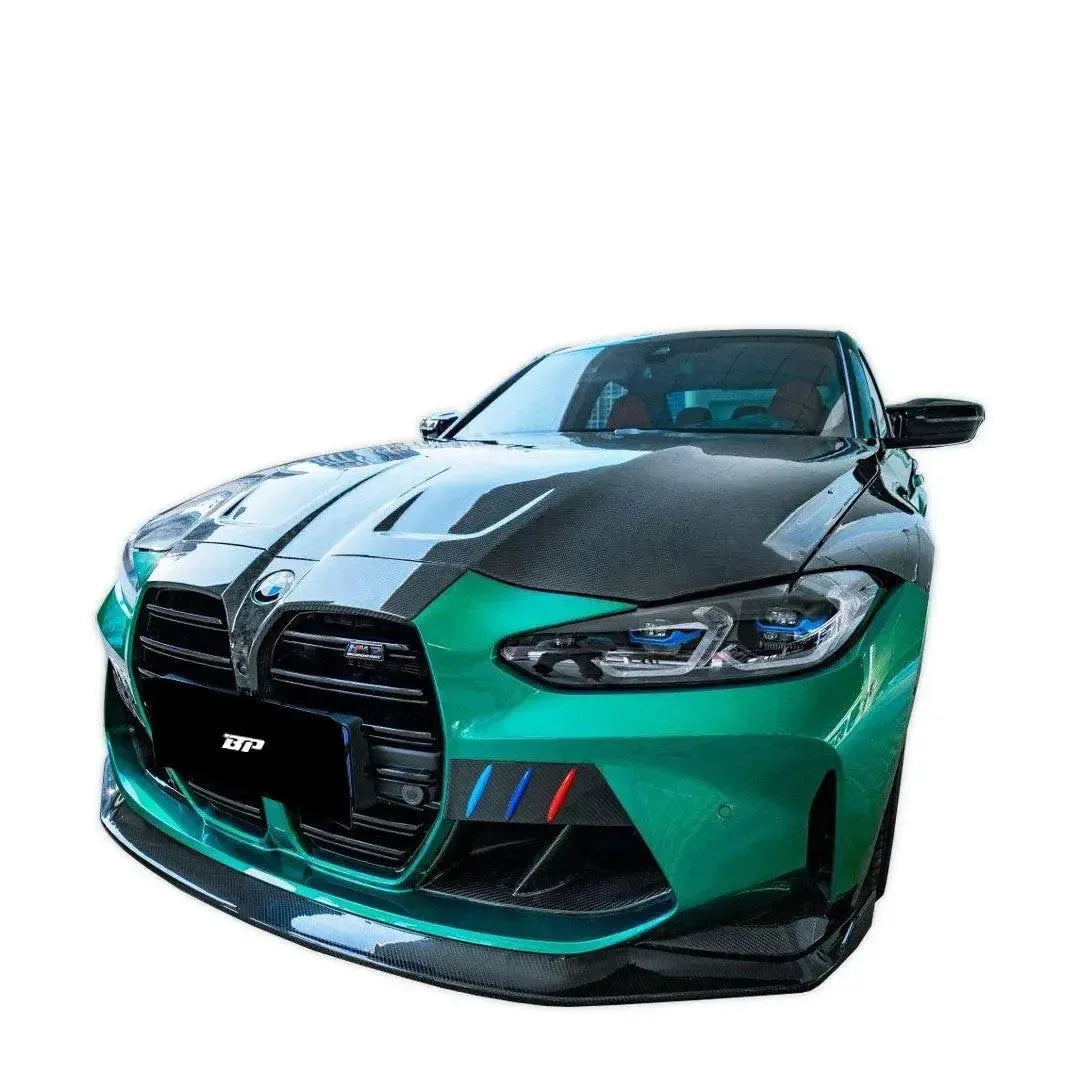 KB Style Dry Carbon Fiber Front Bumper Overlay Trim - BMW G80 M3 & G82/G83 M4