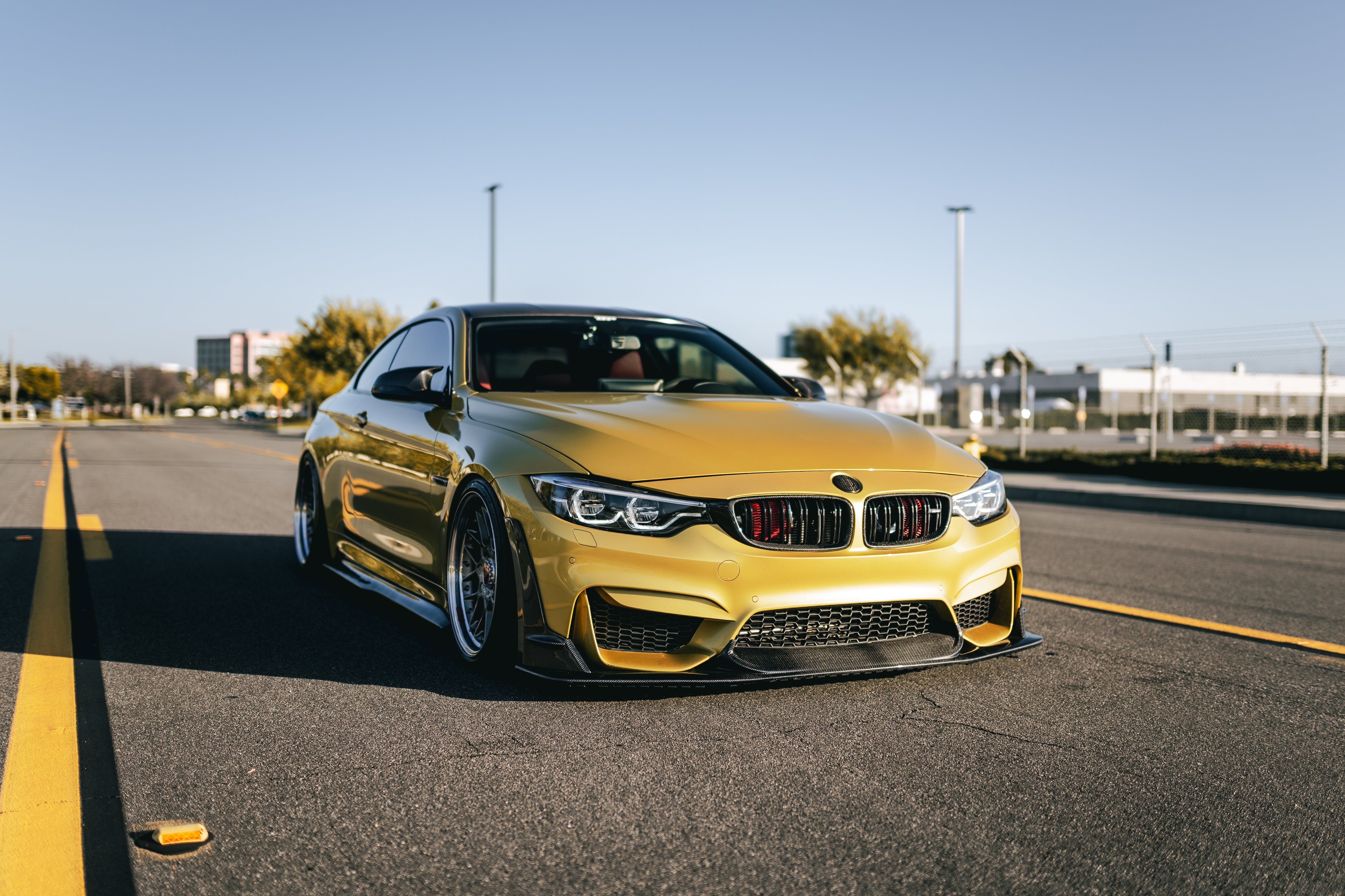 Laptor Style Carbon Fiber Front Lip - BMW F80 M3 & F82/F83 M4