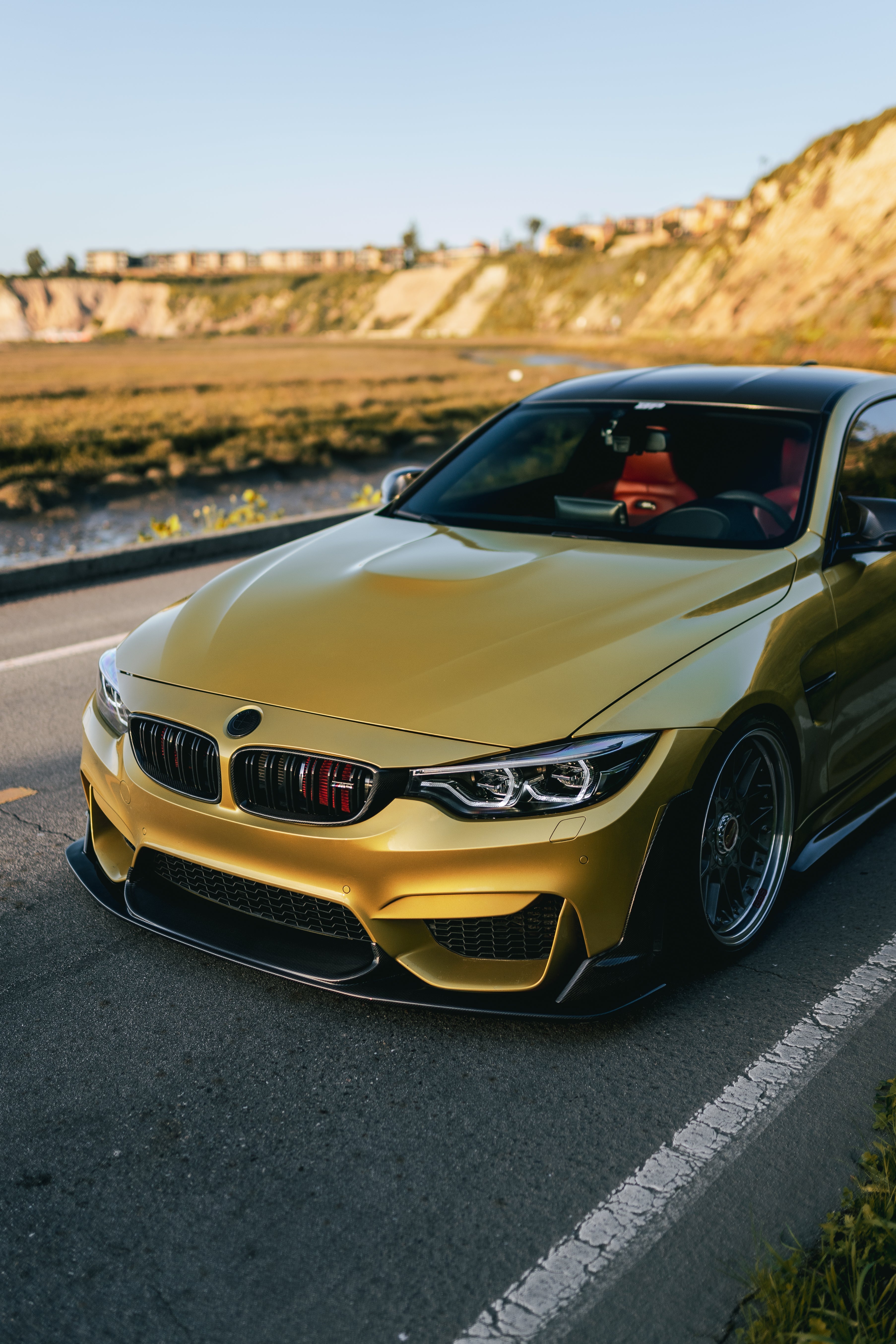 Laptor Style Carbon Fiber Front Lip - BMW F80 M3 & F82/F83 M4