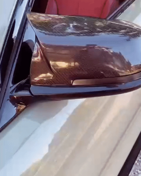 M Style Carbon Fiber Mirror Cap Set - BMW F30 3 Series, F32 4 Series, F22 2 Series