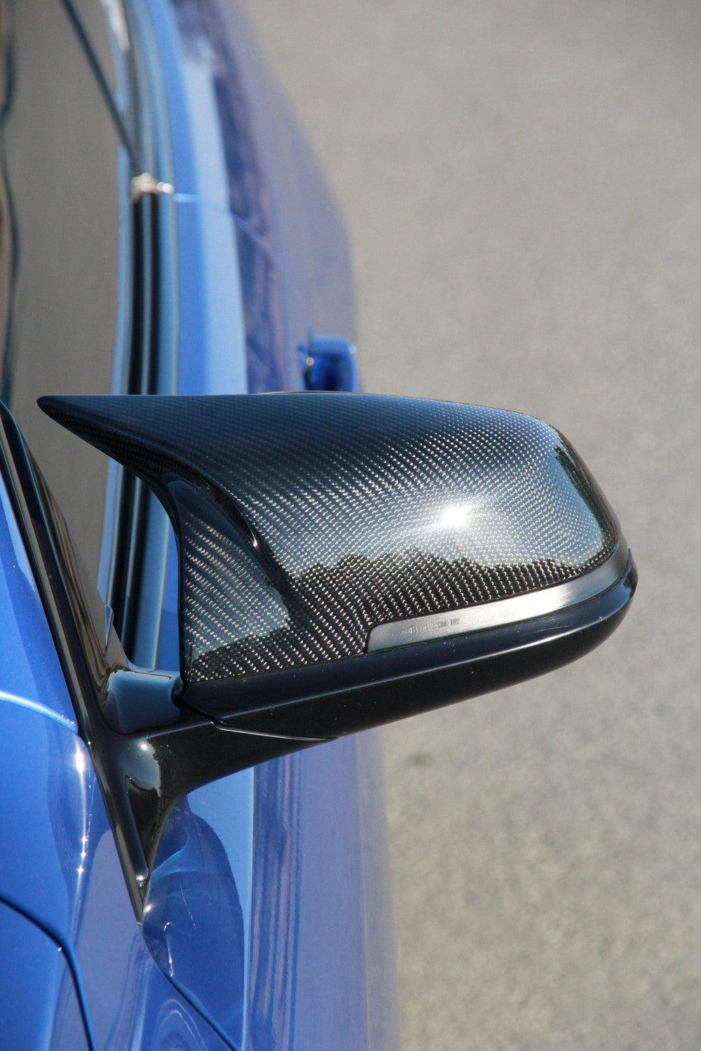 M Style Carbon Fiber Mirror Cap Set - BMW F30 3 Series, F32 4 Series, F22 2 Series