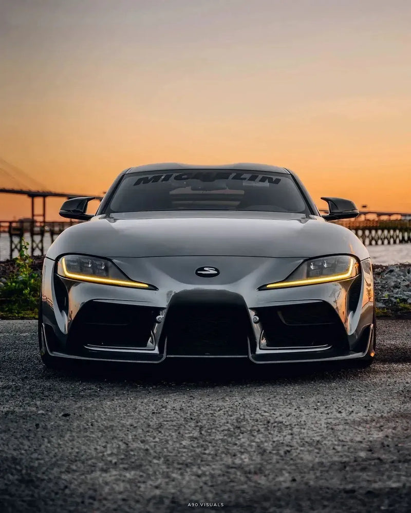 M Style Carbon Fiber Mirror Cap Set - Toyota A90 GR Supra