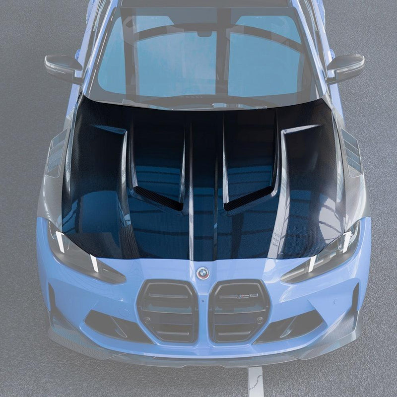 SQ Style Carbon Fiber Front Hood - BMW G80 M3 & G82/G83 M4