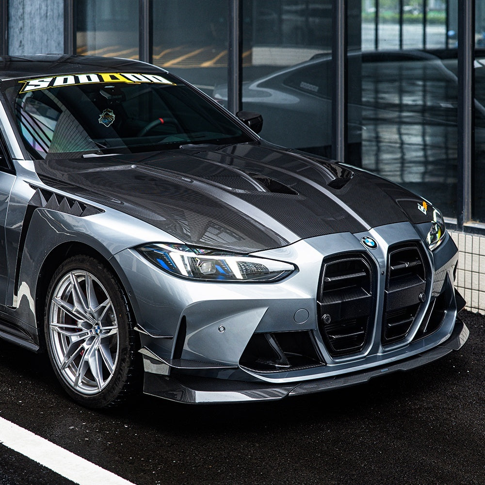 SQ Style Carbon Fiber Front Hood - BMW G80 M3 & G82/G83 M4