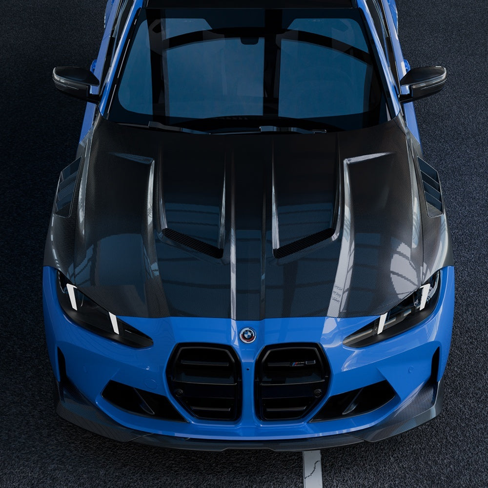 SQ Style Carbon Fiber Front Hood - BMW G80 M3 & G82/G83 M4